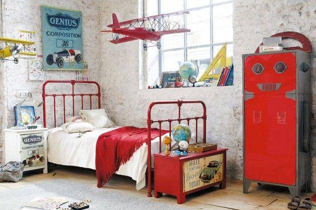Kamar tidur remaja bertema industrial (architectureartdesigns.com)