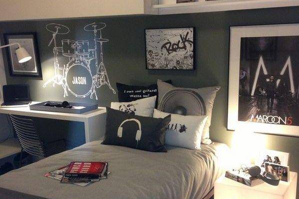 Kamar remaja pecinta musik (homemydesign.com)
