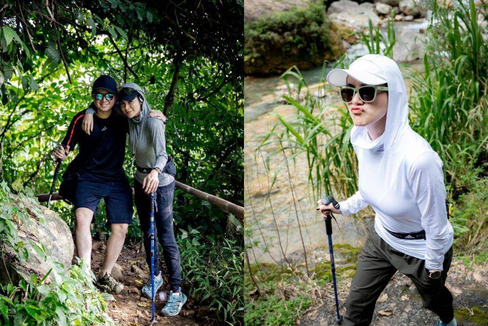 potret Olla Ramlan tracking di curug (instagram.com/ollaramlan)