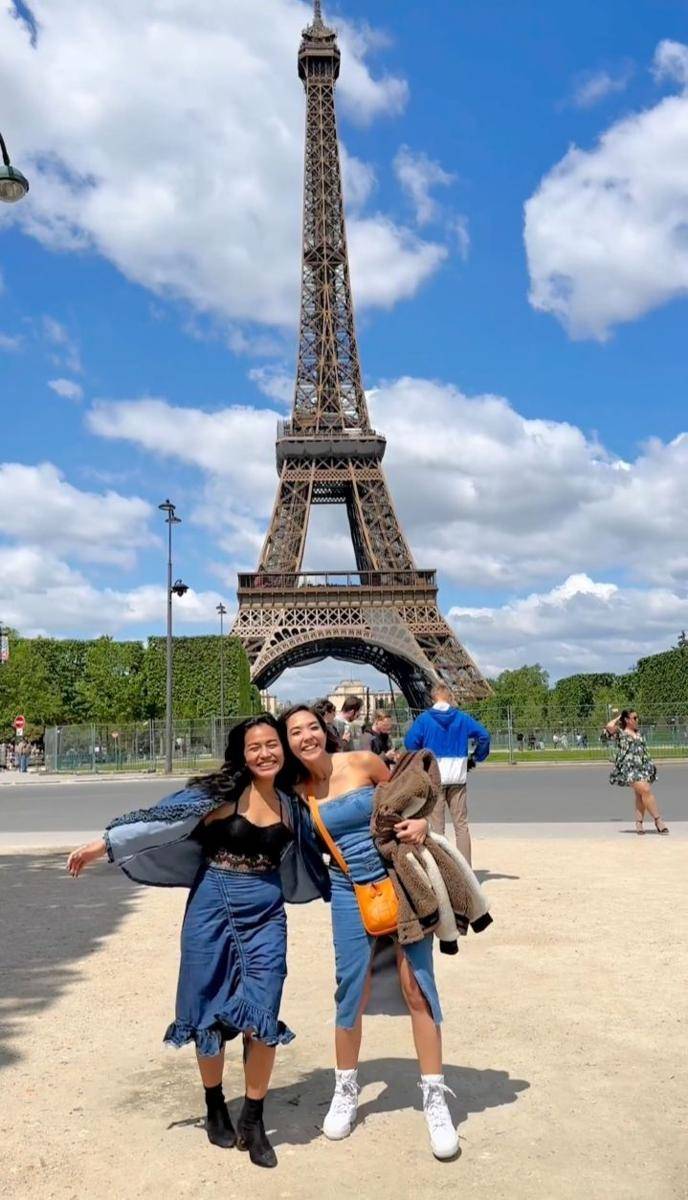 potret Gisel di Menara Eiffel (instagram.com/gisel_la)