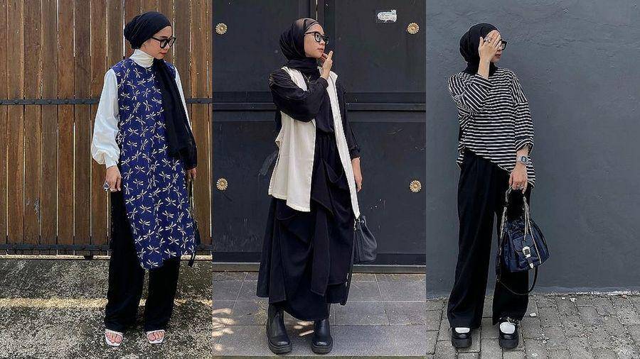 Gaya hijab edgy Fitri Hasiani (instagram.com/_kakpit)