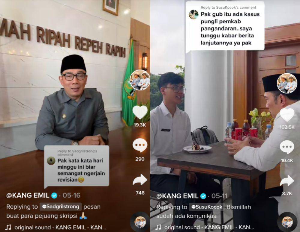 Cuplikan layar video TikTok Ridwan Kamil (tiktok.com/ridwankamil.official)