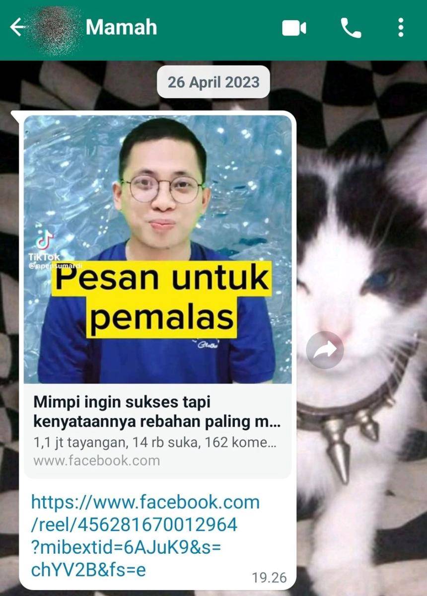 chat anak dan emak random (twitter.com/gloomiestday)