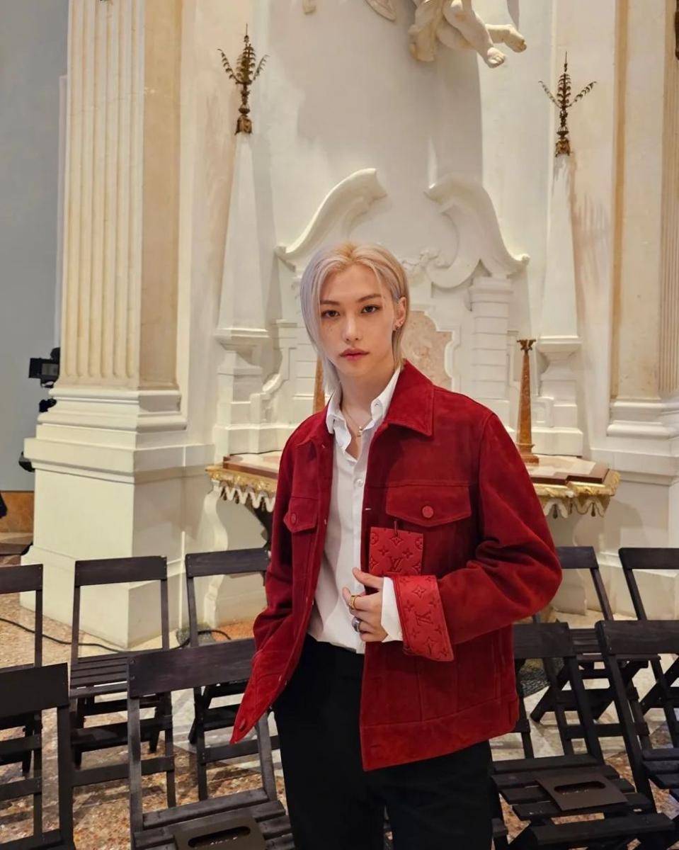 Felix Stray Kids di Acara Louis Vuitton (instagram.com/realstraykids)