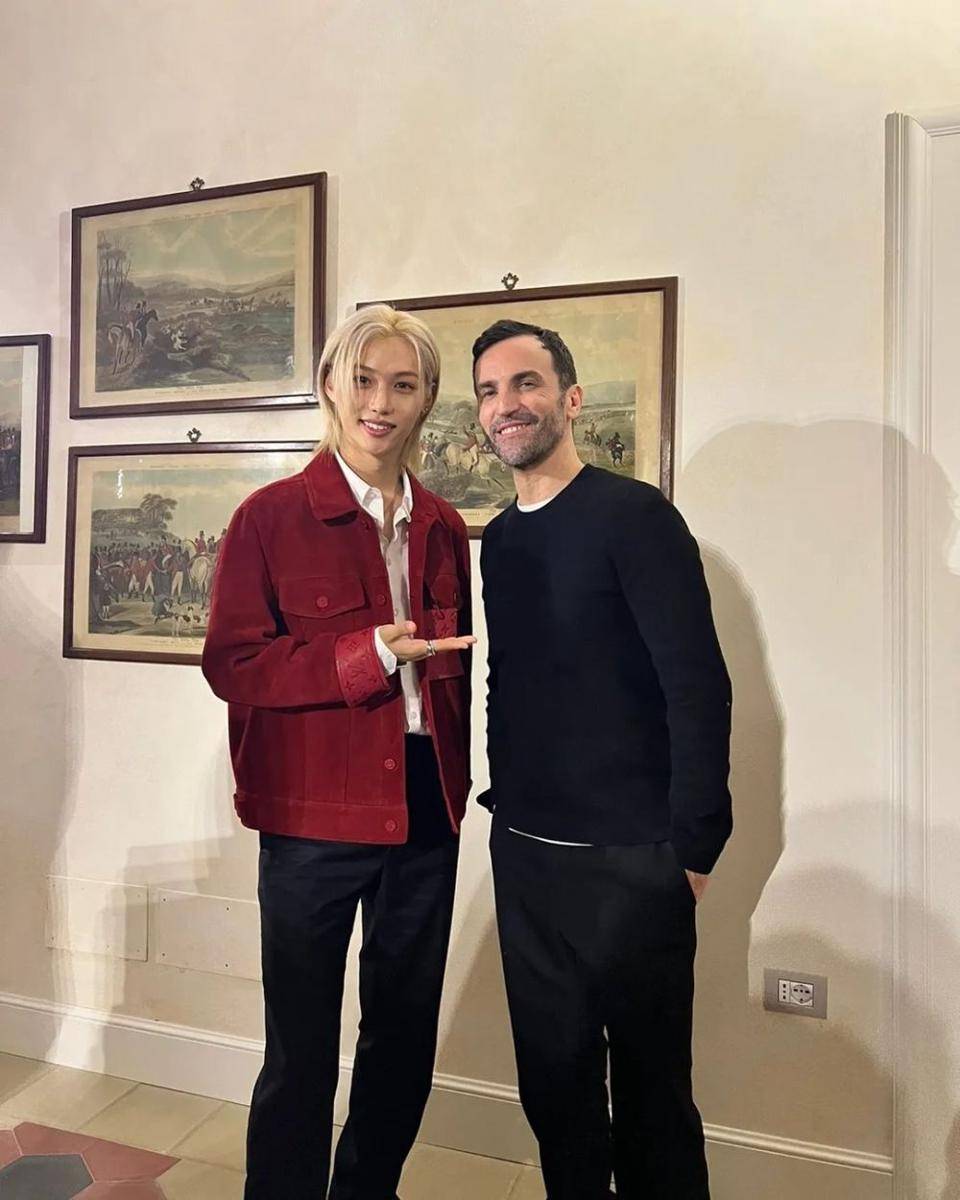 Felix Stray Kids di Acara Louis Vuitton (instagram.com/realstraykids)