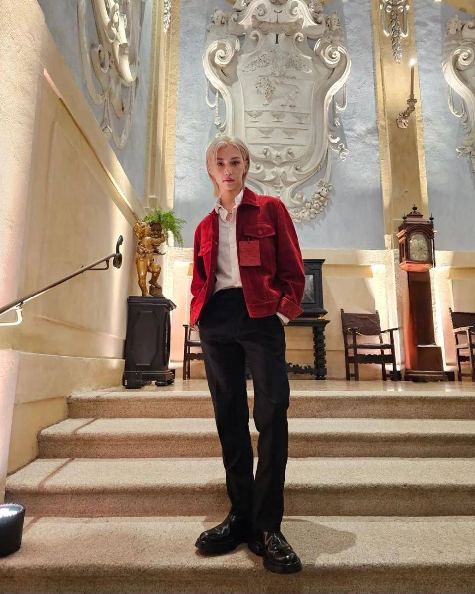 Felix Stray Kids di Acara Louis Vuitton (instagram.com/realstraykids)