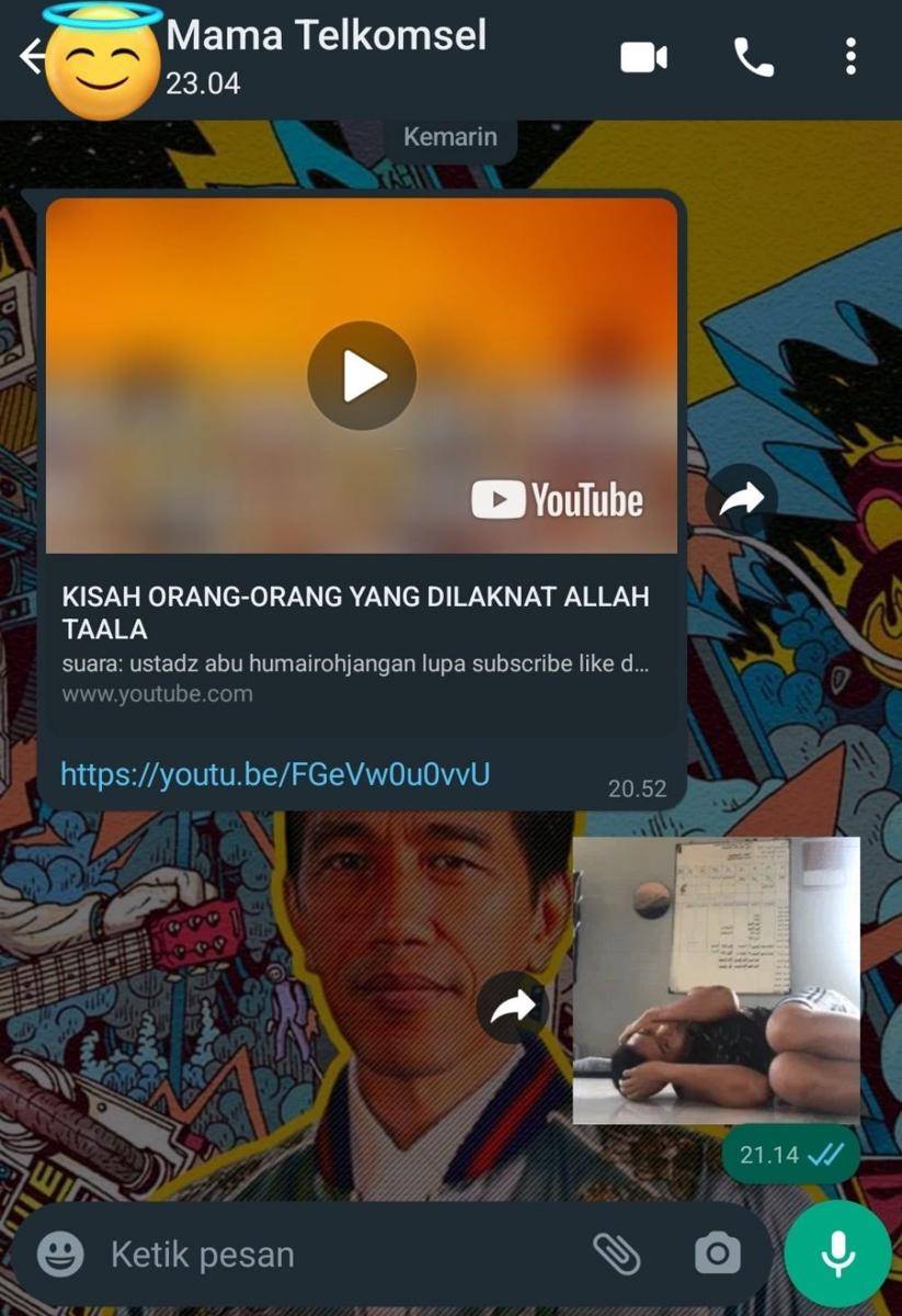 chat anak dan emak random (twitter.com/uangkumampu)