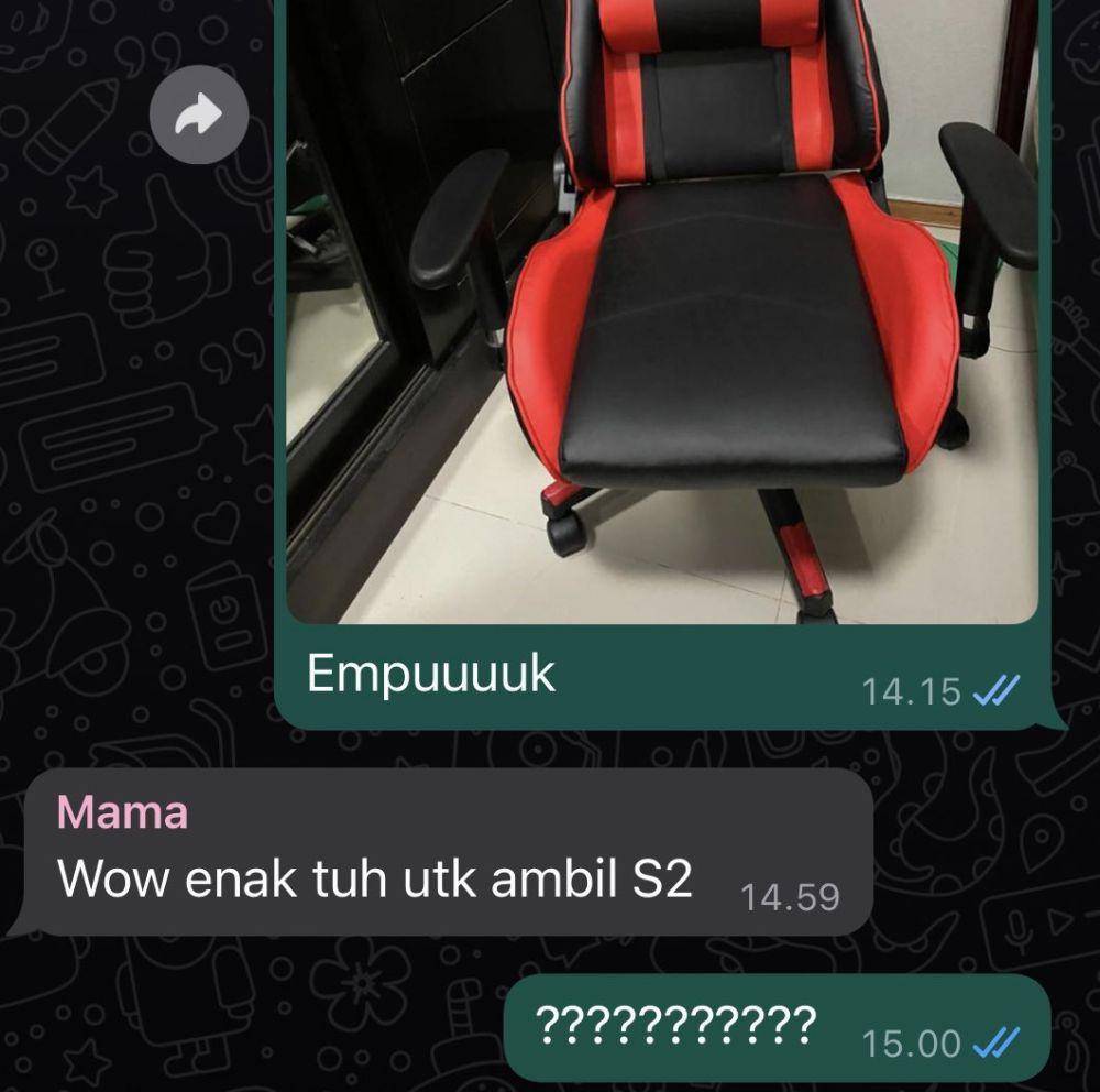 chat anak dan emak random (twitter.com/kskfamsmart)