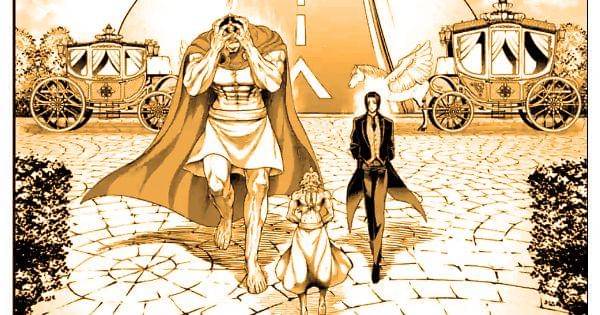 Ketiga dewa Yunani mengunjungi tempat Apollo ( Dok. Comic Zenon / Record of Ragnarok )