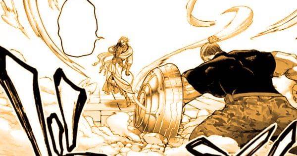 Serangan Leonidas berhasil dihindari Apollo ( Dok. Comic Zenon / Record of Ragnarok )