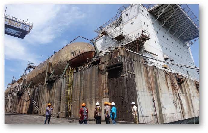 Kapal Floating Storage Offloading (FSO) Ardjuna Sakti. (dok. Kementerian ESDM)