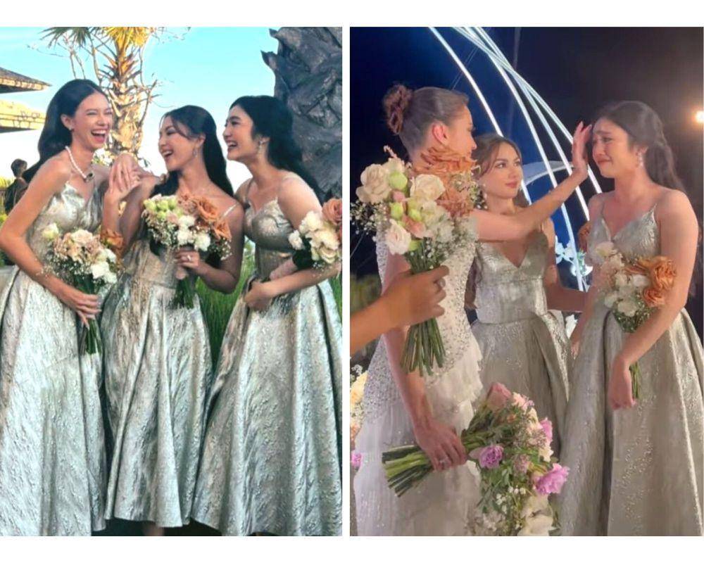 Bridemaid resepsi Enzy dan Molen (instagram.com/febbyrastanty) / (instagram.com/enzystoria)