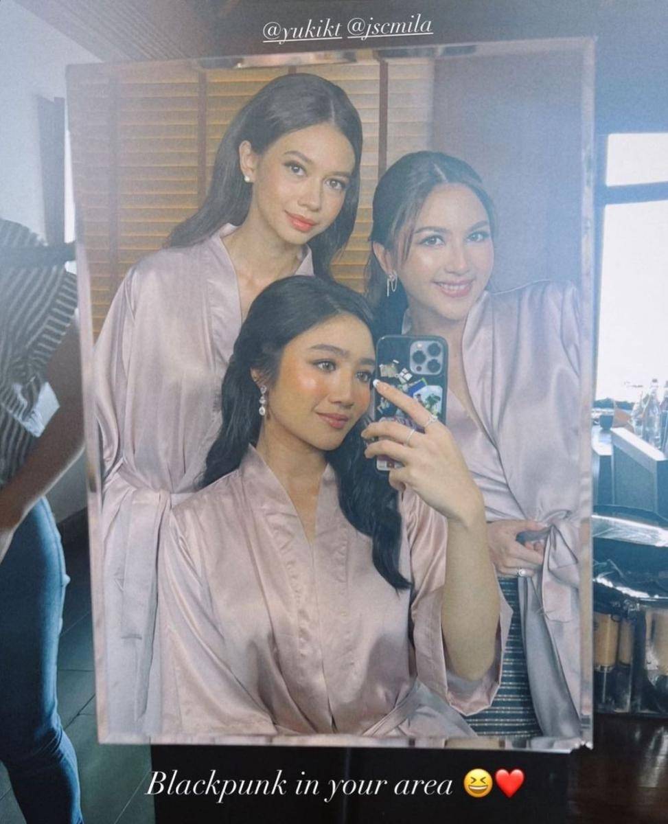 Bridemaid resepsi Enzy dan Molen (instagram.com/febbyrastanty)