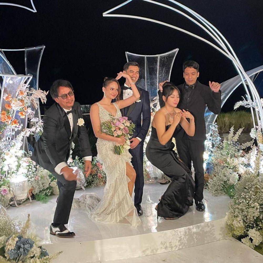 potret Hesti Purwadinata di resepsi Enzy-Molen (instagram.com/hestipurwadinata)