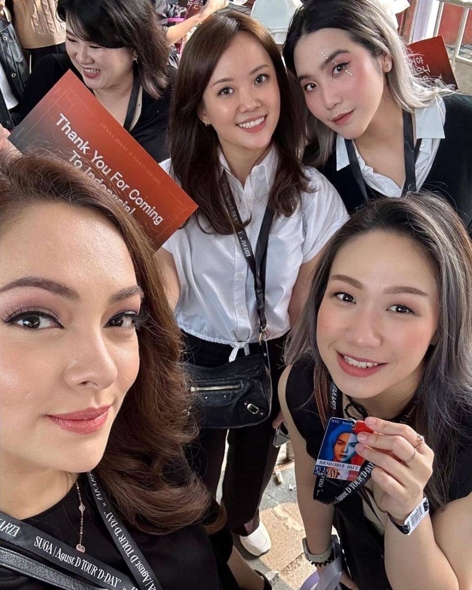 momen dr. Reisa Broto Asmoro nonton konser Suga BTS (instagram.com/reisabrotoasmoro)