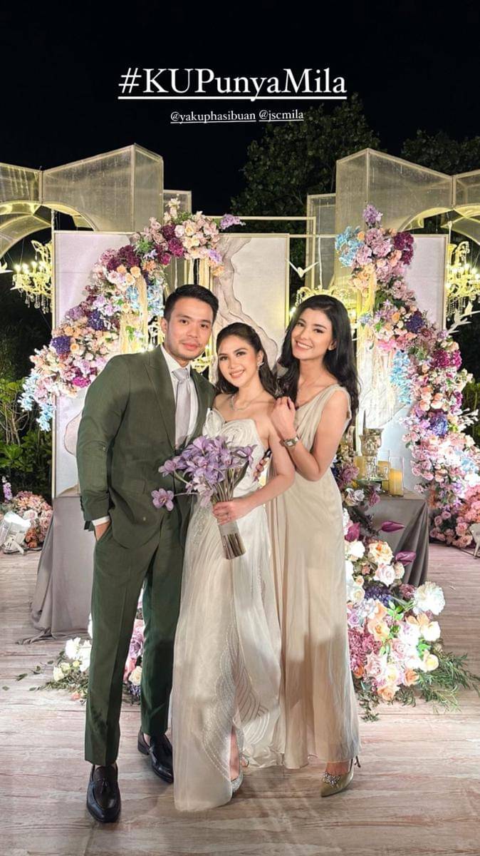 Potret seleb dirangkaian terakhir pesta pernikahan Jessica Mila dan Yakup (instagram.com/medinadinaaa)