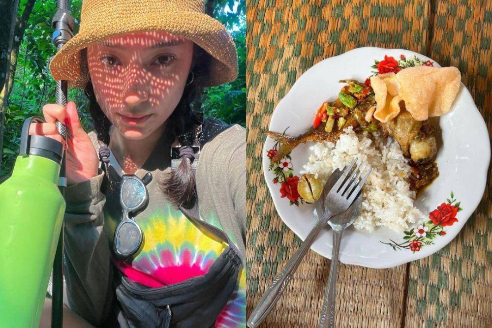 momen Tatjana Saphira saat trekking (instagram.com/tatjanasaphira)