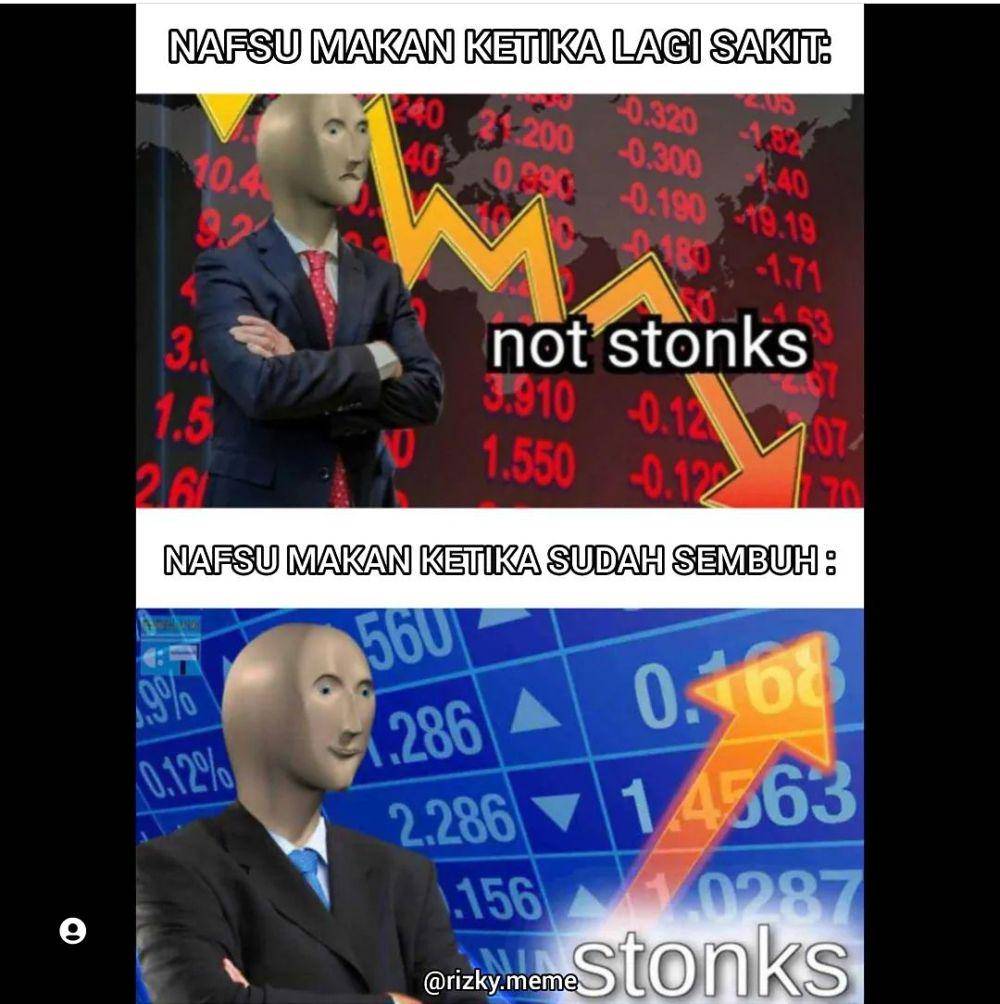 meme fluktuasi (instagram.com/rizkymeme.id)