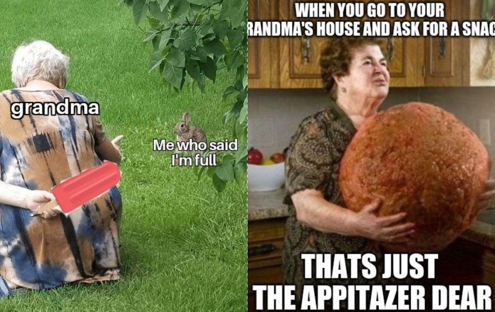 7 Meme Kelakuan Nenek Masak Makanan buat Cucu, Auto Kenyang Terus!
