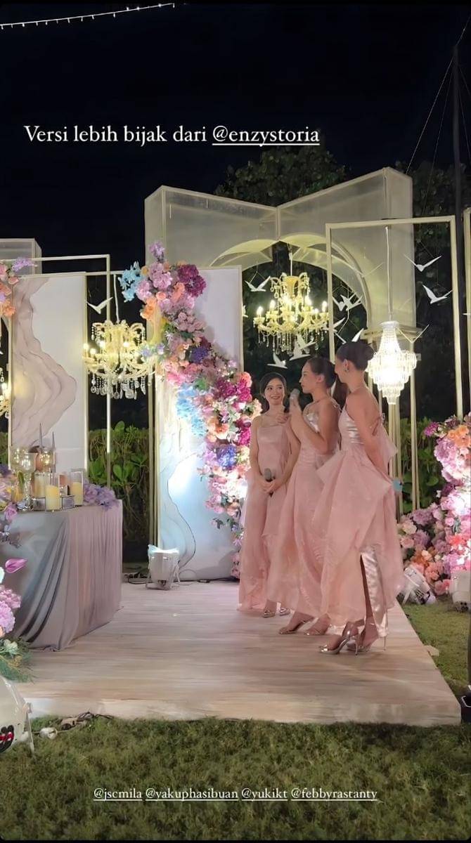 Potret seleb dirangkaian terakhir pesta pernikahan Jessica Mila dan Yakup (instagram.com/vidialdiano)