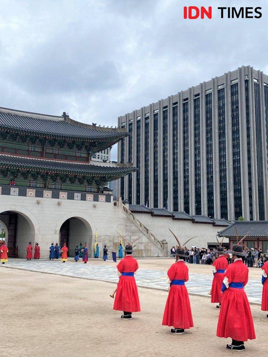 Istana Gyeongbokgung, Korea Selatan. (IDN Times/Sonya Michaella)