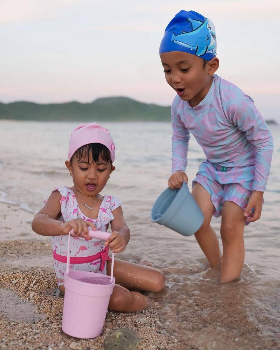 potret anak-anak Rachel Vennya liburan di Lombok (instagram.com/rachelvennya)