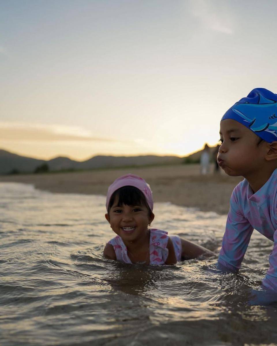 potret anak-anak Rachel Vennya liburan di Lombok (instagram.com/rachelvennya)