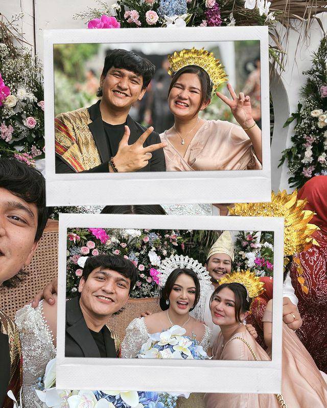 Ikipotret artis di pernikahan Puspa Ritchwary dan Fariz (instagram.com/masayuclara)