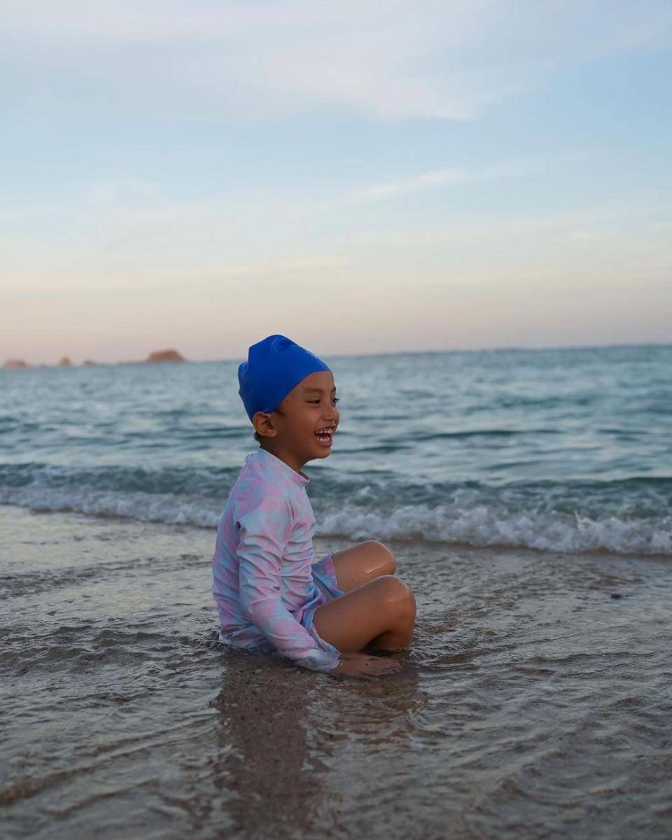 potret anak-anak Rachel Vennya liburan di Lombok (instagram.com/rachelvennya)