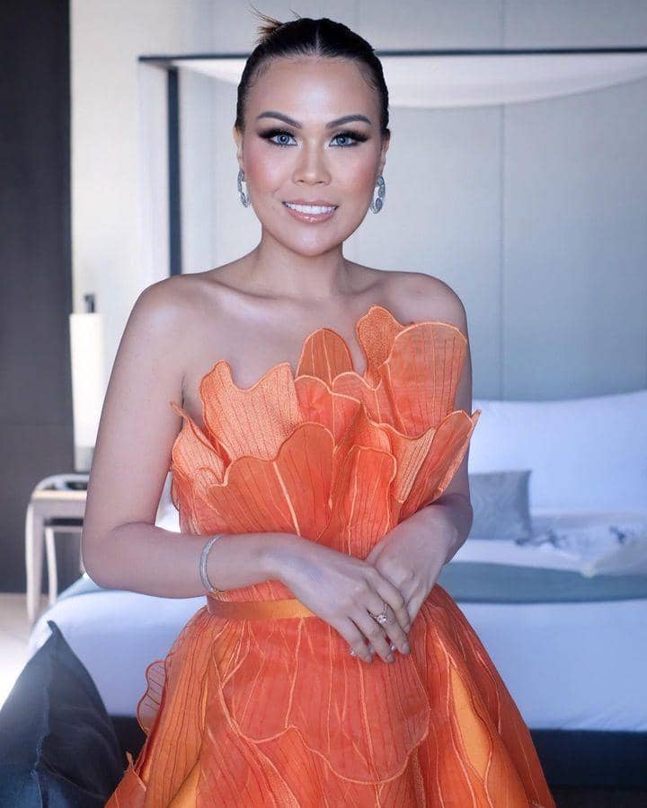 gaya tamu resepsi Jessica Mila di Bali (instagram.com/andreblake)