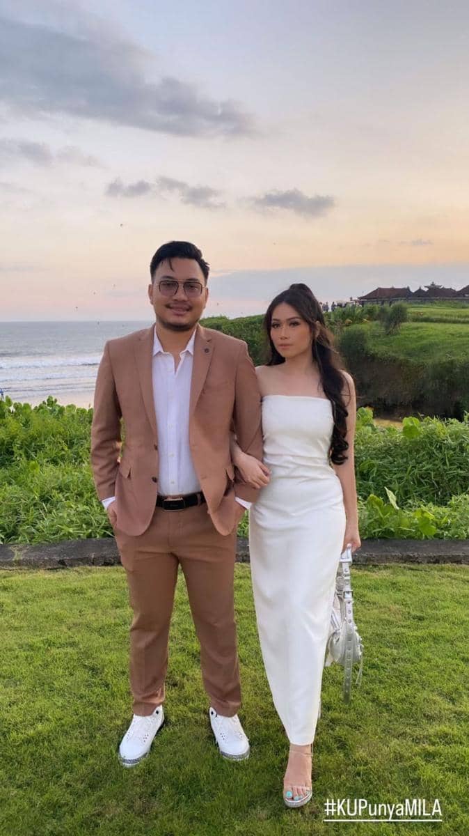gaya tamu resepsi Jessica Mila di Bali (instagram.com/hannahaloho)