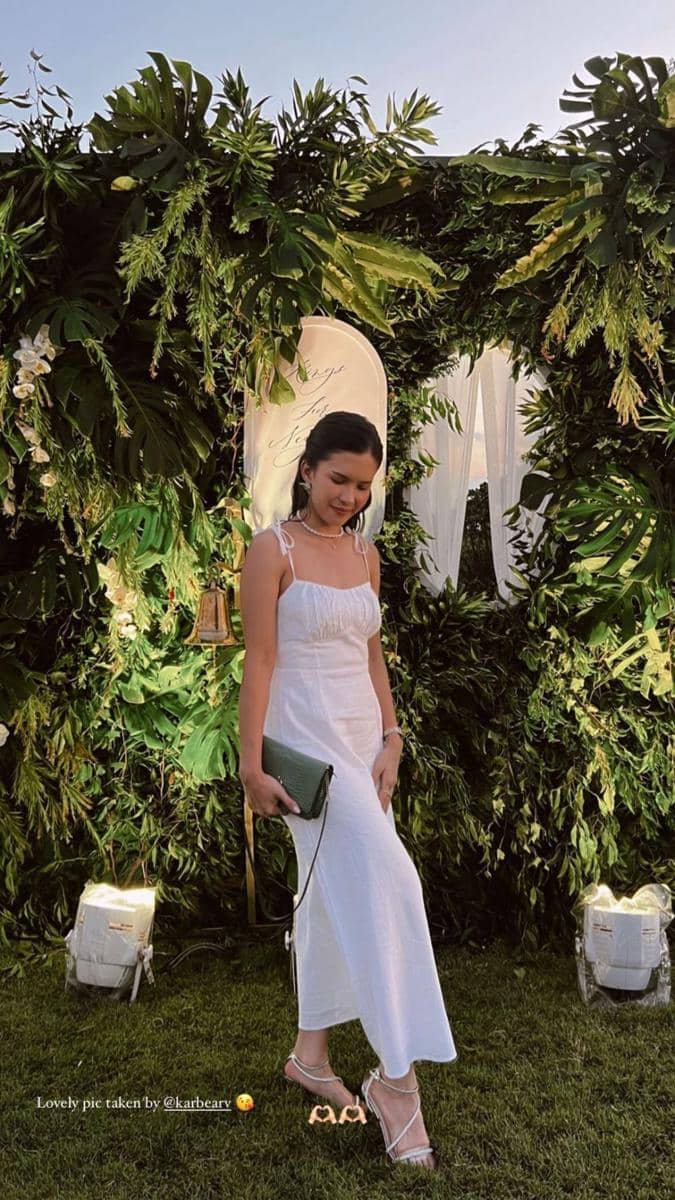 gaya tamu resepsi Jessica Mila di Bali (instagram.com/michellejoan_)