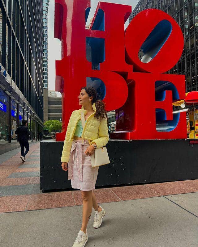 Taapsee Pannu di Amerika (instagram.com/taapsee)