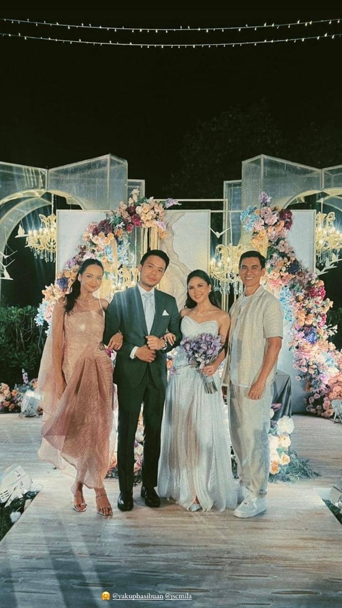 gaya tamu resepsi Jessica Mila di Bali (instagram.com/enzystoria)