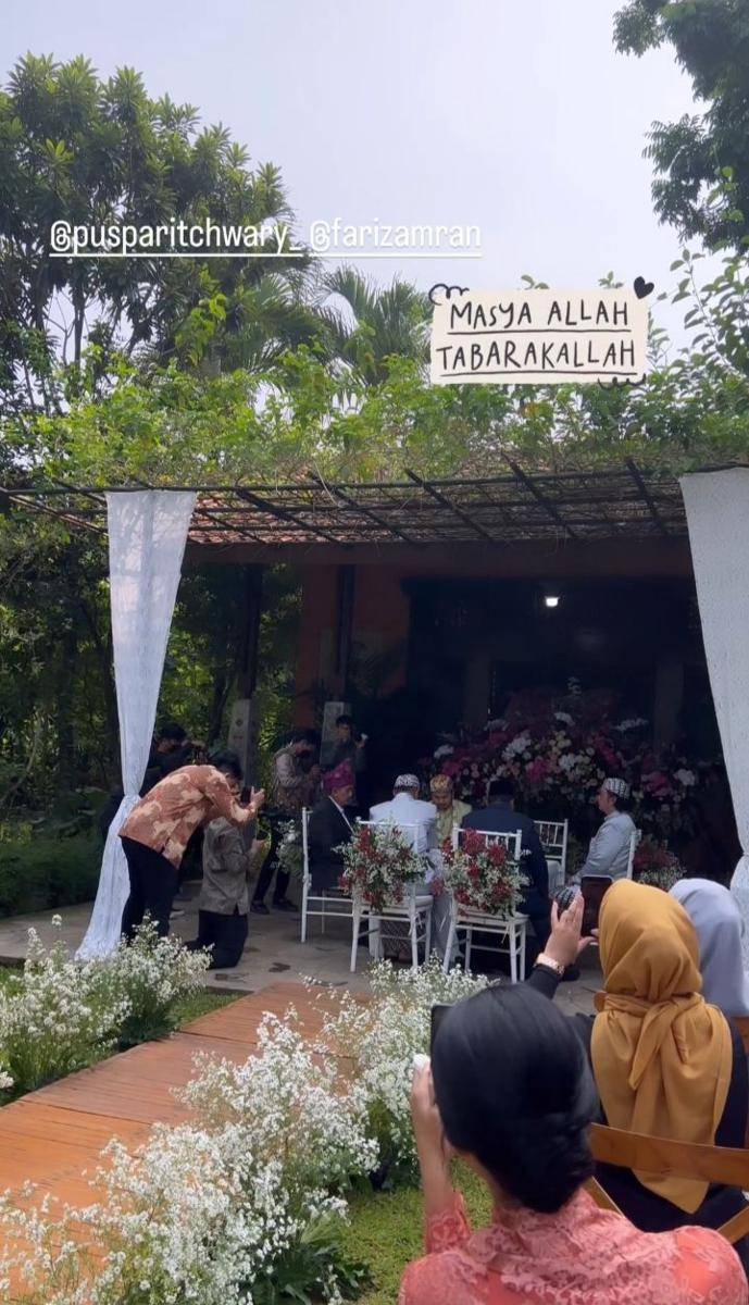 potret pernikahan Puspa Ritchwary dan Fariz Amran (instagram.com/masayuclara)
