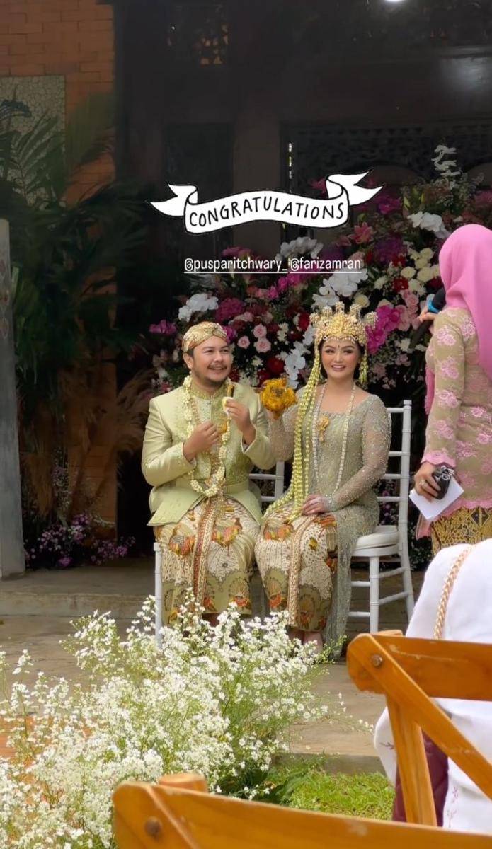 potret pernikahan Puspa Ritchwary dan Fariz Amran (instagram.com/masayuclara)