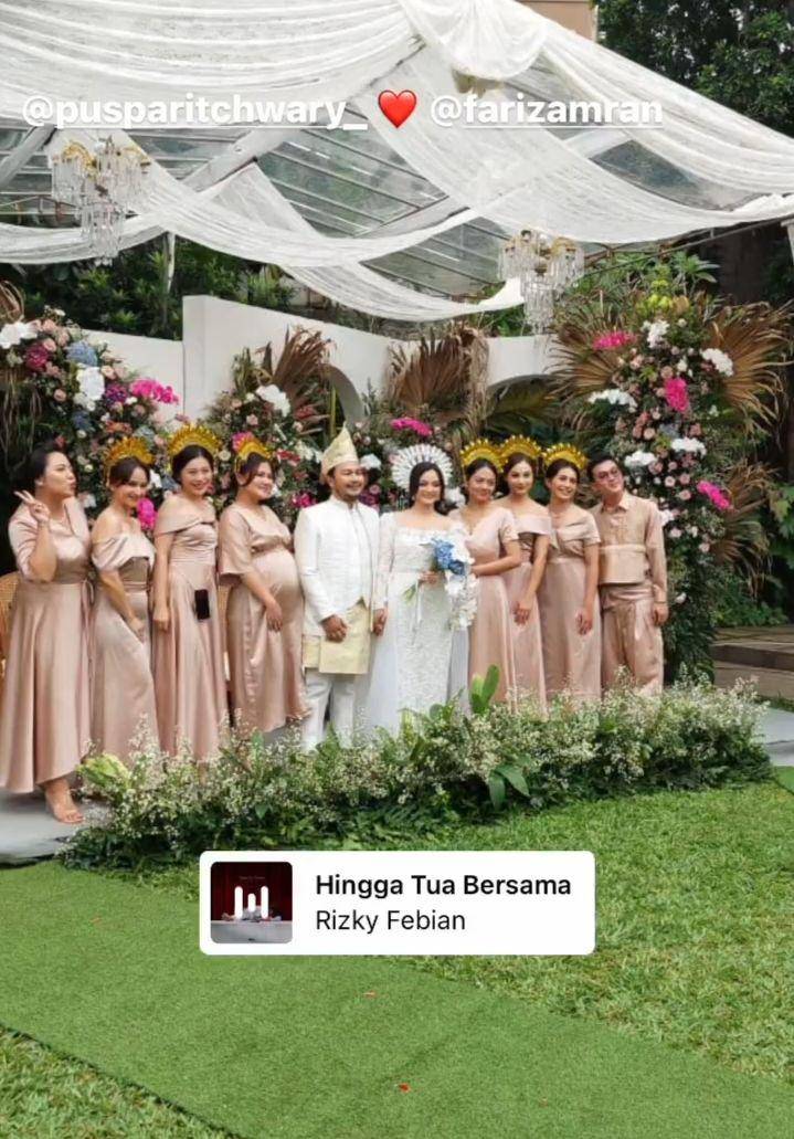 potret pernikahan Puspa Ritchwary dan Fariz Amran (instagram.com/larasati_nugroho)