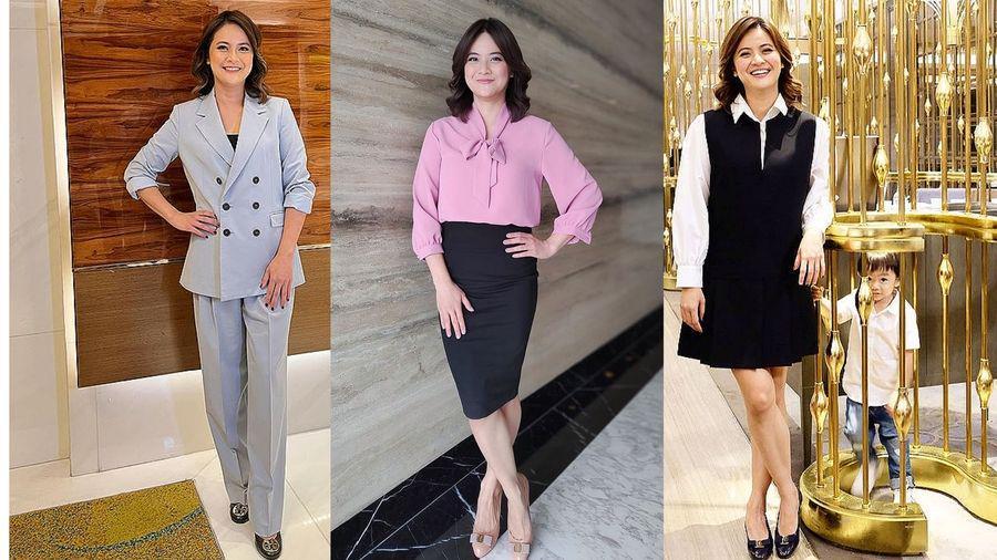 9 Gaya Elegan News Anchor Dian Mirza, Modis dalam Balutan Office Look!