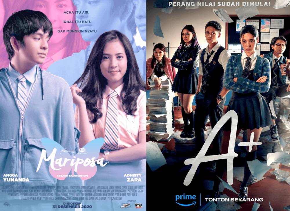 Poster film Mariposa dan Poster film A+ (dok.imdb.com)