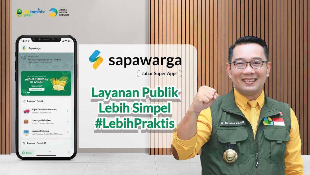 Aplikasi Sapawarga jadi layanan unggulan Jawa Barat dalam visi digitalisasi daerah. (youtube.com/Jabar Digital Service)