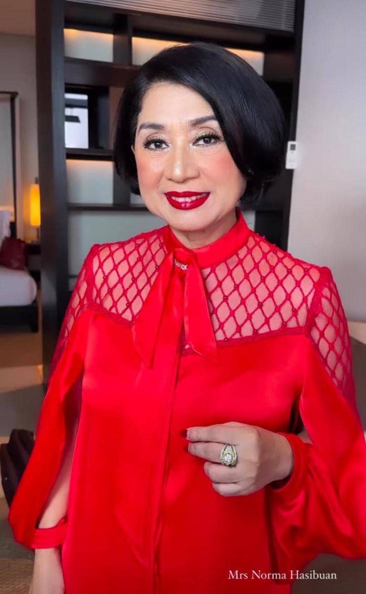 gaya tamu resepsi Jessica Mila di Bali (instagram.com/andreblake)