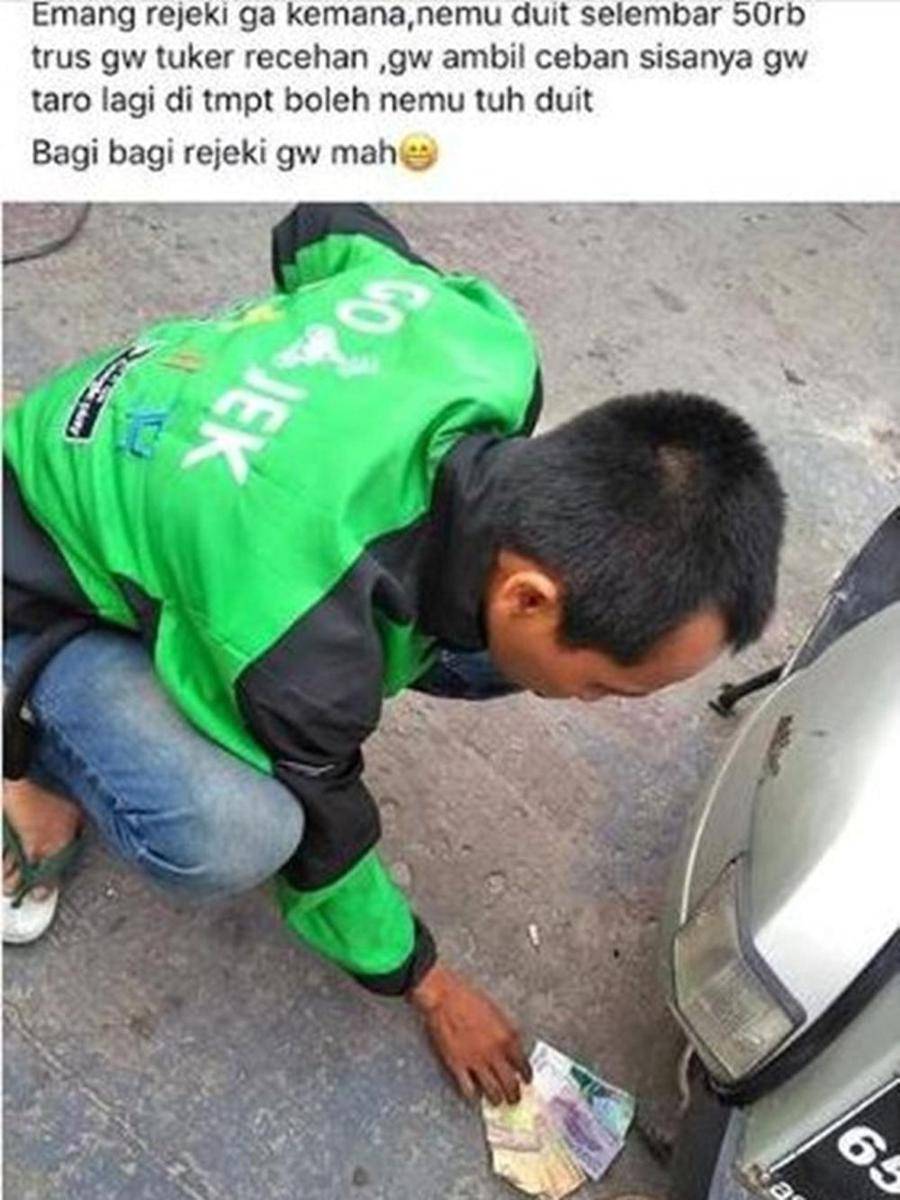 status facebook kocak nemu uang (facebook.com/meme gambar lucu)