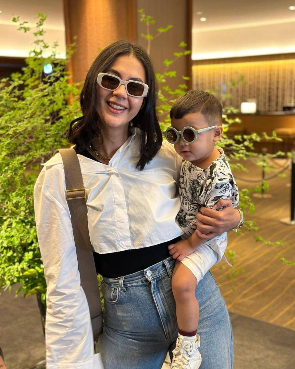 potret Paula Verhoeven dan Kenzo di Jepang (instagram.com/baimwong)