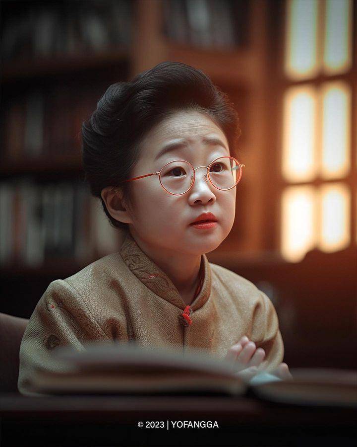 potret AI masa kecil Presiden Indonesia (instagram.com/yofangga)