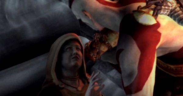 Callisto memberitahu soal ayahnya pada Kratos( Dok. Santa Monica Studio / God of War: Ghost of Sparta )