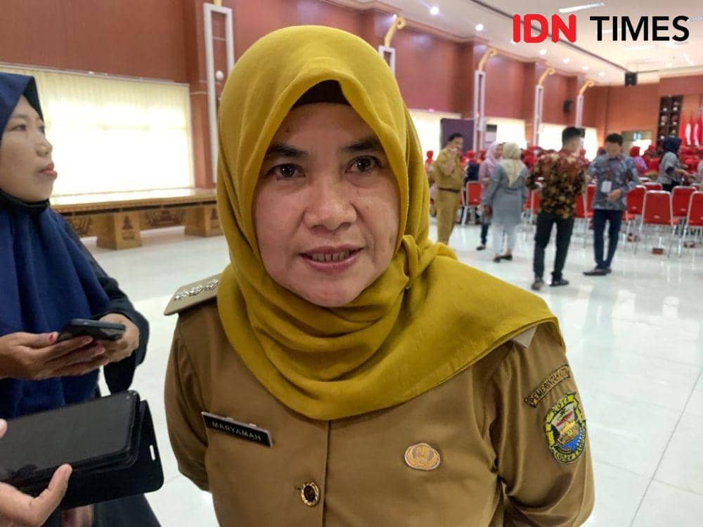 Kepala Dinas PPPA Bandar Lampung, Maryamah. (IDN Times/Rohmah Mustaurida)