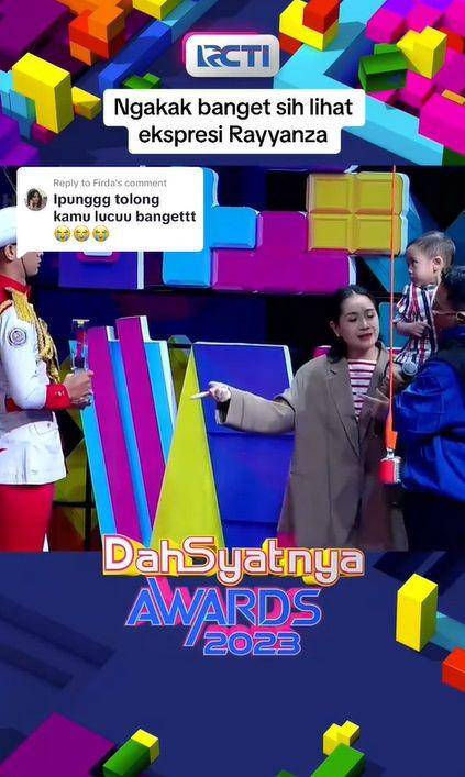potret Rayyanza menang penghargaan (tiktok.cpm/officialrcti)