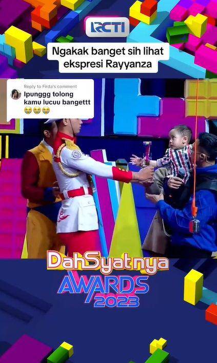 potret Rayyanza menang penghargaan (tiktok.cpm/officialrcti)