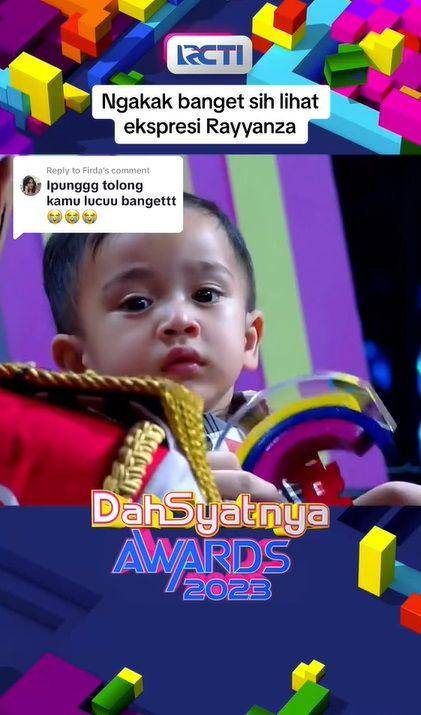 potret Rayyanza menang penghargaan (tiktok.cpm/officialrcti)
