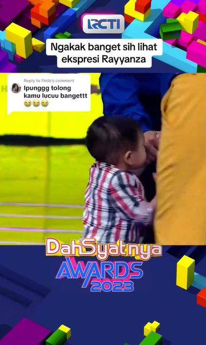 potret Rayyanza menang penghargaan (tiktok.cpm/officialrcti)